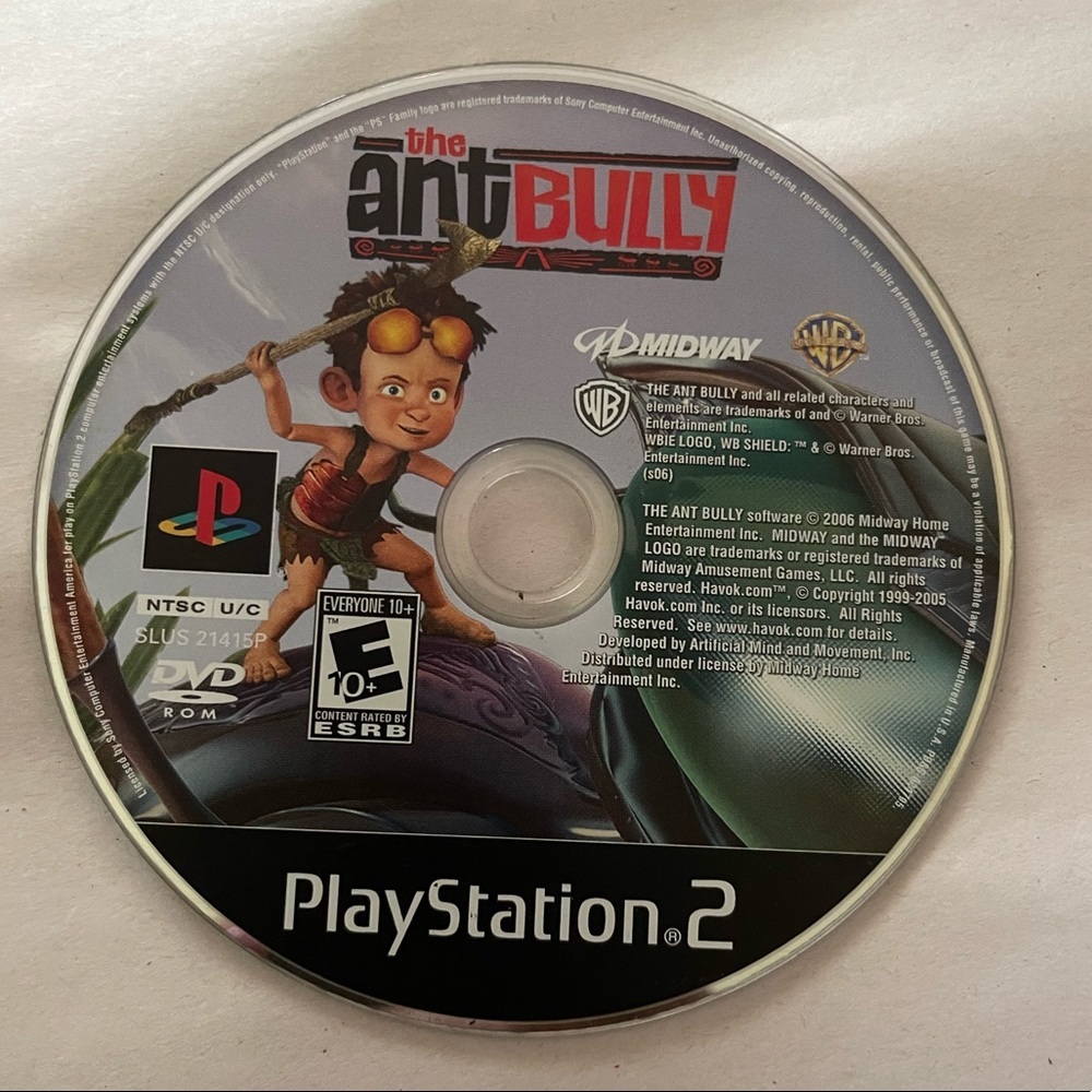 PlayStation 2 Video Game The Ant Bully